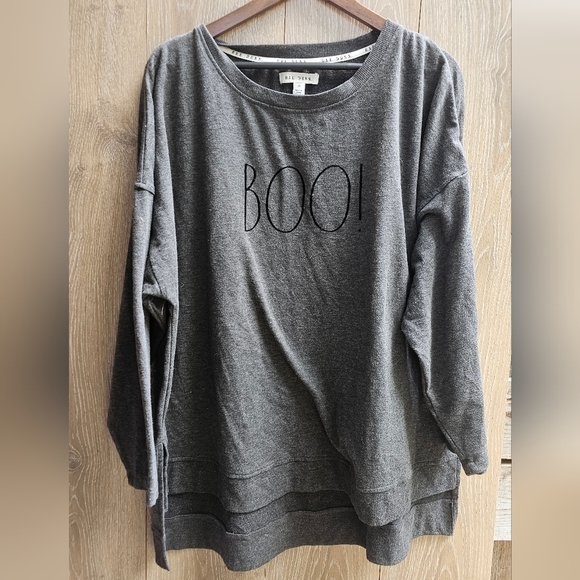 Rae Dunn Dark Gray 'BOO!' Sweatshirt - Picture 1 of 3